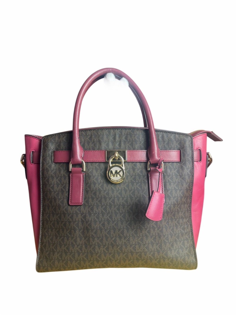 👜 Michael Kors Hamilton Traveler Large Signature Handbag